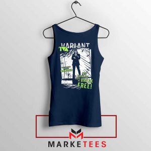 Loki TVA Timeline Marvel Best Navy Blue Tank Top