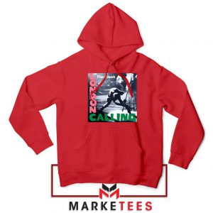 London Calling English Rock Red Hoodie