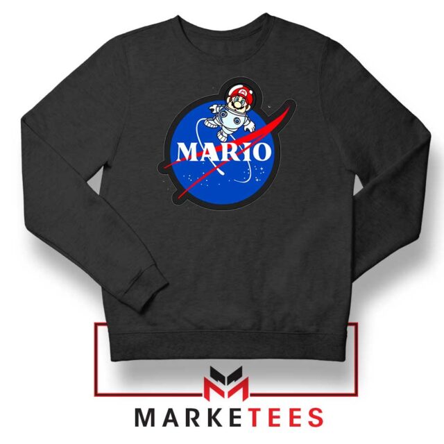 Mario NASA Logo Graphic Sweatshirt