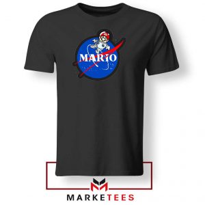 Mario Nasa Logo Graphic Tshirt