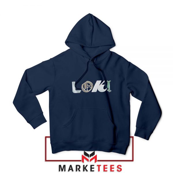 Marvel Loki Logo Best Graphic Navy Blue Hoodie