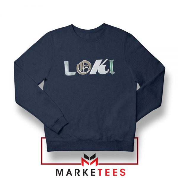 Marvel Loki Logo Best Graphic Navy Blue Sweatshirt