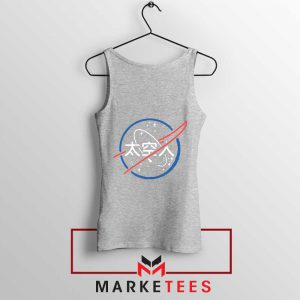 NASA Logo Designs Japanese Sport Grey Tank Top