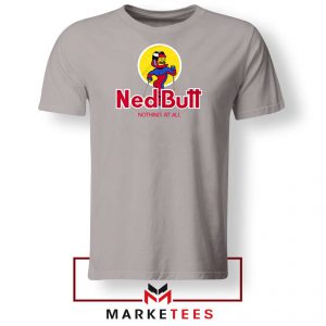 Ned Butt Simpson Parody Sport Grey Tshirt