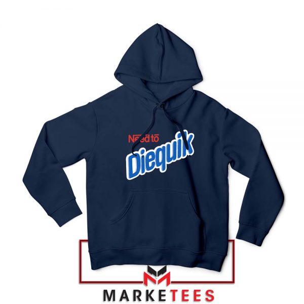 Need to Diequik Parody Navy Blue Hoodie