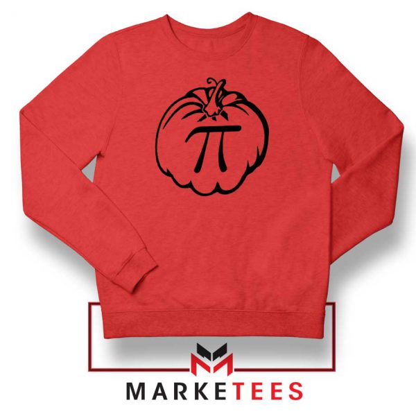 Pumpkin Squash Pi Math Red Sweatshirt