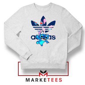 Stitch Character Adidas Parody Sweater