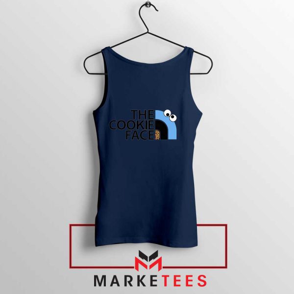 The Cookie Face Designs Navy Blue Tank Top