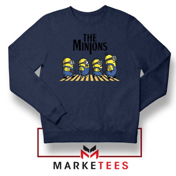 The Minions Abbey Road Navy Blue Sweatshirt