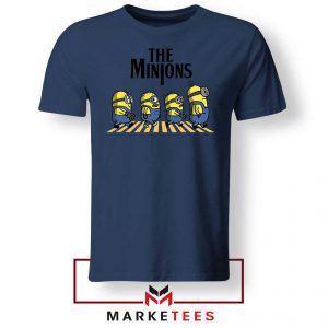 The Minions Abbey Road Navy Blue Tshirt