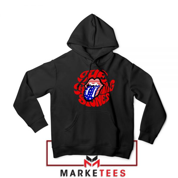The Rolling Stones Flag Tongue Black Hoodie