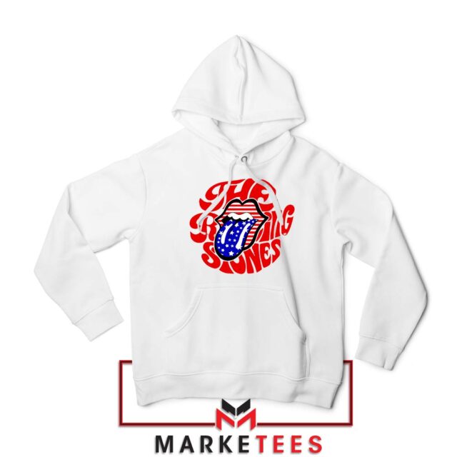 Rolling Stones USA Flag Tongue Hoodie