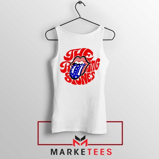 The Rolling Stones USA Tongue Tank Top American Flag - ⁠Special