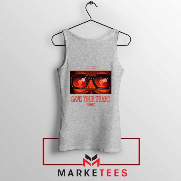 The Weeknd Ariana Remix Grey Tank Top