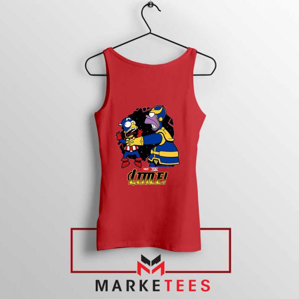 Why You Little Homer Thanos Red Tank Top