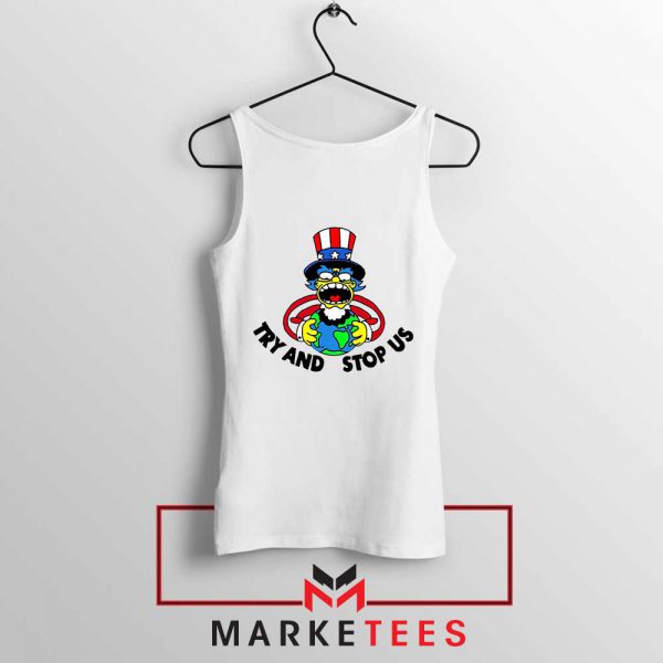 Uncle Sam Simpson Funny Tank Top