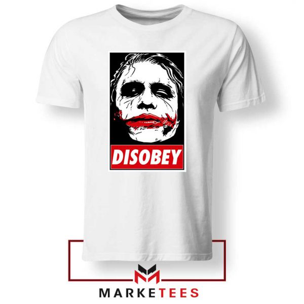 Chaos Disobey Joker Face White Tshirt