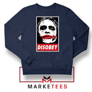 Chaos Disobey Joker Face Navy Sweatshirt