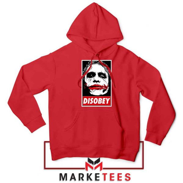 Chaos Disobey Joker Face Red Hoodie