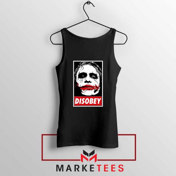 Chaos Disobey Joker Face White Tank Top