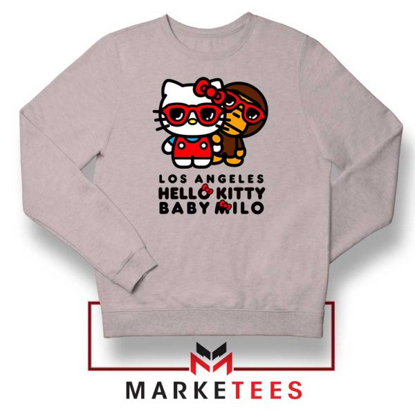 Kitty Milo Los Angeles Design Sport Grey Sweatshirt