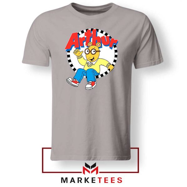 Arthur Cartoon Children Sport Grey Tshirt