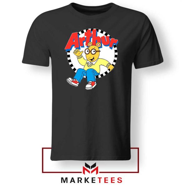 Arthur Cartoon Children Black Tshirt