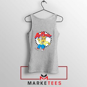 Arthur Cartoon Children Sport Grey Tank Top