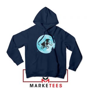 Aliens Extra Terrestrial Navy Blue Hoodie