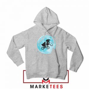 Aliens Extra Terrestrial Sport Grey Hoodie