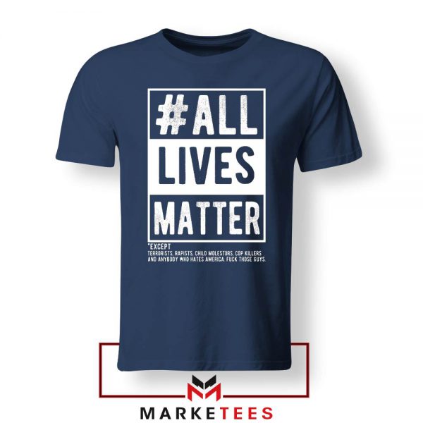 All Life Matter Movement Navy Blue Tshirt