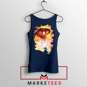 Balrog Monster Scary Navy Blue Tank Top