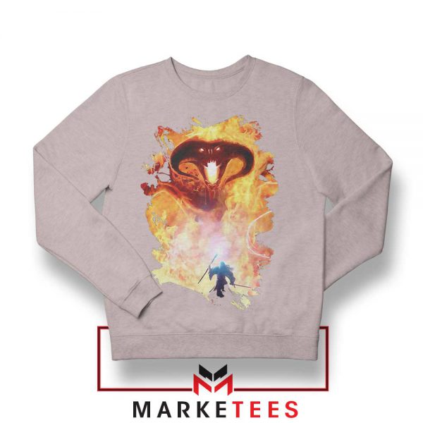 Balrog Monster Scary Sport Grey Sweatshirt