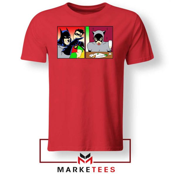 Batman Catwoman Meme Red Tshirt