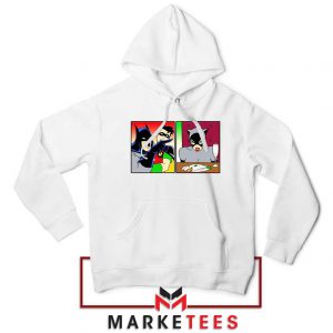 Batman Catwoman Meme White Hoodie