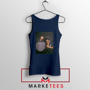 Drake and Travis Scott Navy Blue Tank Top