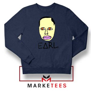 Earl Odd Future Design Navy Blue Sweatshirt