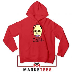 Earl Odd Future Design Red Hoodie