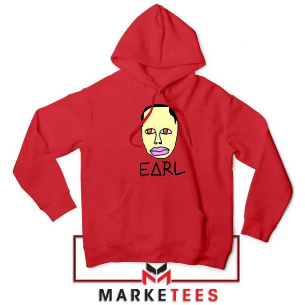 Earl Odd Future Design Red Hoodie