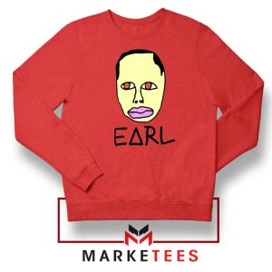 Earl Odd Future Design Red Sweatshirt
