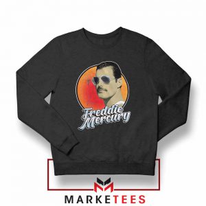 Freddie Mercury Sunglasses Black Sweatshirt