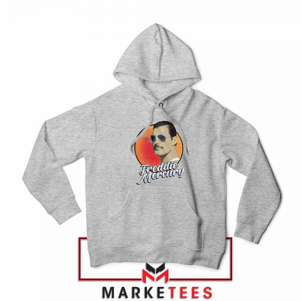 Freddie Mercury Sunglasses Sport Grey Hoodie