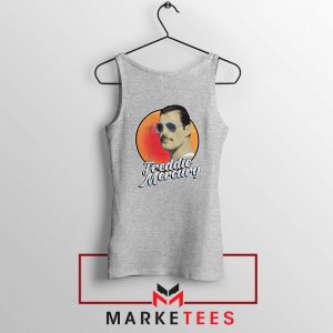 Freddie Mercury Sunglasses Sport Grey Tank Top