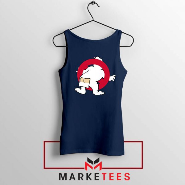 Ghostbutters Film Parody Navy Blue Tank Top