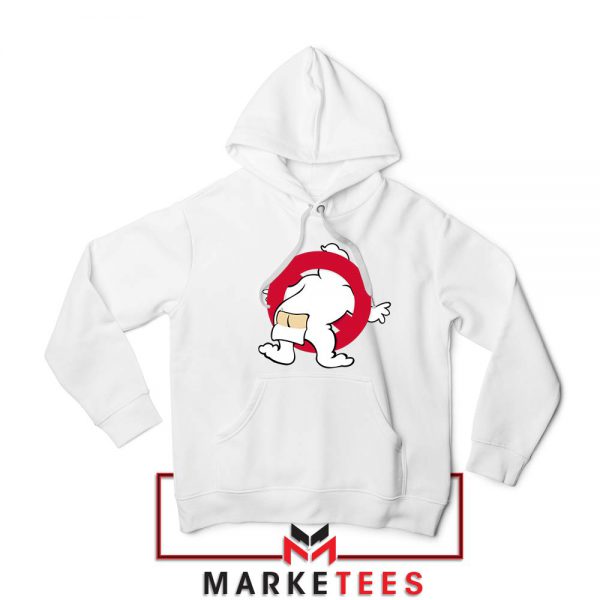 Ghostbutters Film Parody White Hoodie