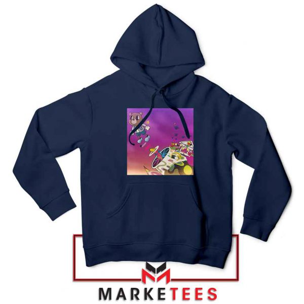 Graduation Album Rapper Navy Blue Hoodie