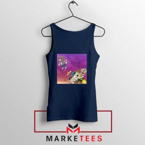 Graduation Album Rapper Navy Blue Tank Top