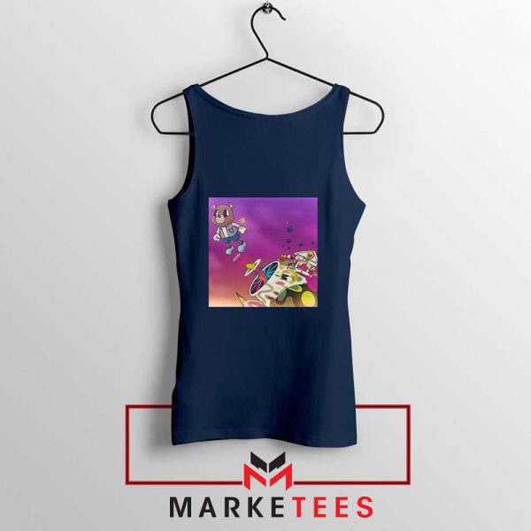 Graduation Album Rapper Navy Blue Tank Top