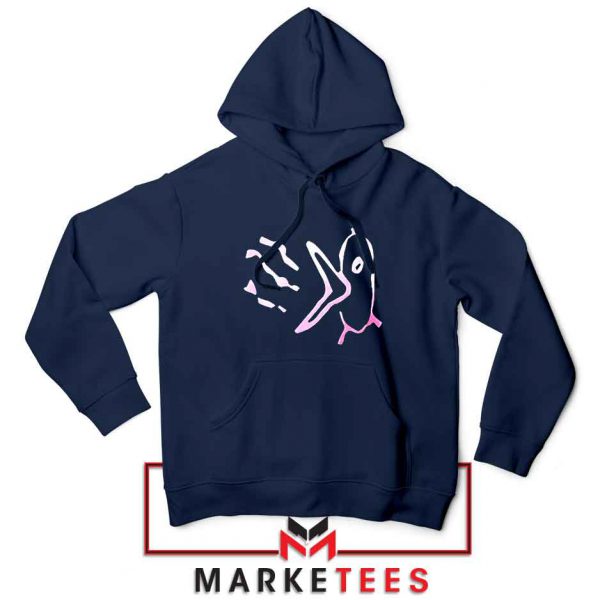 Gustav Ahr Bird Logo Navy Blue Hoodie