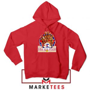 New NBA 1989 All Star Red Hoodie